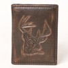 HILASON AMERICAN TANNER Genuine Leather Hand Burnished Bifold Wallet For