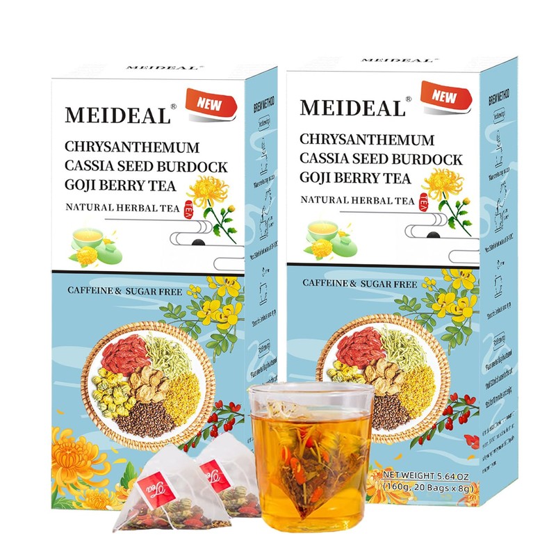 Meideal Chrysanthemum Cassia Seed & Burdock Goji Berry Tea, Liver