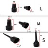 6pcs Black Plastic Electric Air Pump with Replacement Nozzles, Plastic