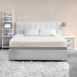 Irvine Home Collection Twin Size 10-Inch, Gel Memory Foam Mattress, Medium Firm Feel, Breathable, Cool Sleep and Pressure Relief, CertiPUR-US Certified, Temperature Balanced