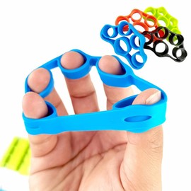 Finger Exerciser & Hand Strengthener (3 Pack), Forearm Exerciser with Finger Extensor Bands for Muscle Training, Sports, Stress Relief, Increased Strength, Rock Climbing, and Injury Recovery