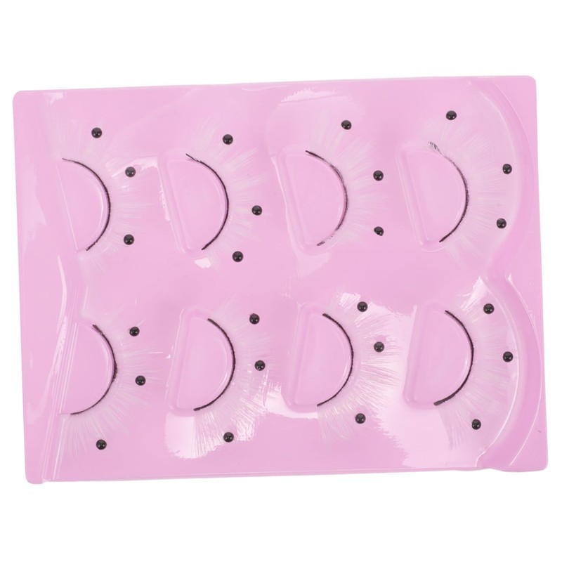 WOONEKY 4 Pairs Pearl False Eyelashes Individual Lashes Eyelashes White