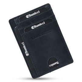 Glamicci Slim Wallet for Men | RFID Protected Minimalist Card Wallet | Credit Card Holder | Slim Mens Wallets & Thin Wallet-RCH1/1A (Royal Blue)