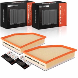 Frankberg 2 x Air Filter with Filter Insert Compatible with 5 Series F90 G30 518-540 1.6L-3.0L 2016-2023 X3 F97 G01 sDrive18d-xDriveM40i 1.6L-3.0L 2017-2024 Replace# 13 71857777171