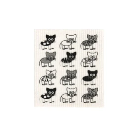 Retro Kitchen - Biodegradable Dish Cloth - Cats