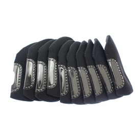 Speed mao Golf Window Iron Cover Black Set of 10 Diving Suit Material