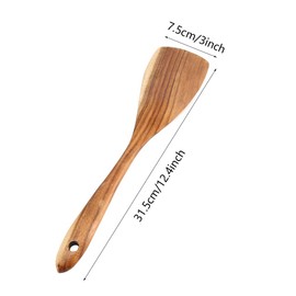 Wooden Spatula, Wok Spatula, Pancake Spatula, Egg Spatula, Kitchen Spatula, Turner, Spatula, Cooking Spatula, Pancake Turner, Fried Scoop for Home