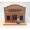 AtomicLaserCutDesigns.com Sheriffs Office 28mm Terrain Old West Tombstone Desperado Legends