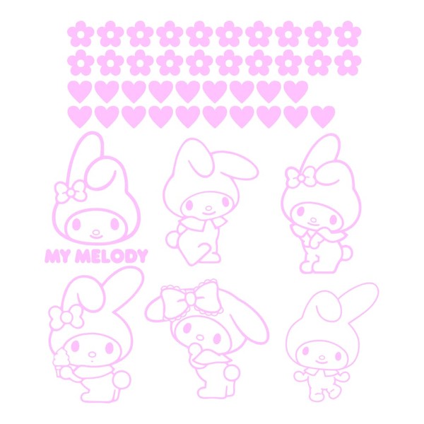 Vinyl Wall Art Decal - My Melody - 21" x