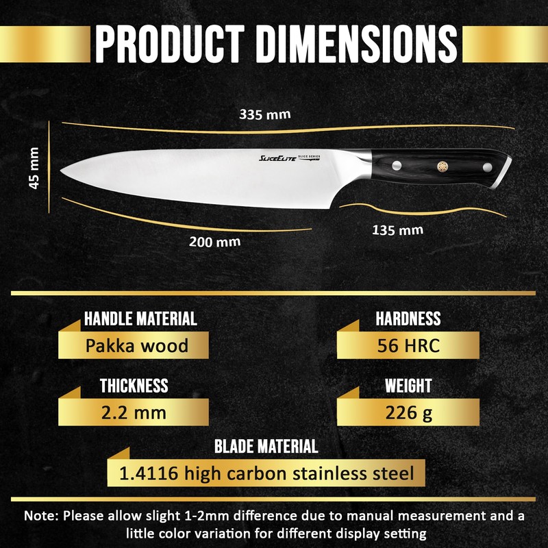 Slice Series 8-Inch Chef Knife – High Carbon German Steel