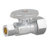 Eastman Quarter-Turn Straight Stop Valve with Brass Ball Mechanism, 5/8
