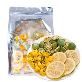 WEIJUEJIYI Kumquat Lemon Passion Fruit Tea 225g (15g *15 pack) Kumquat, lemon, Passion Fruit Combination Fruit tea, Sour and Sweet Taste, No Addition