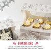Anniversary House Christmas Cupcake Box with Window and Removable 6