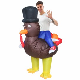 VURPOKSI Inflatable Turkey Costume for Adult Blow Up Suit Party Cosplay Costume Thanksgiving Gift