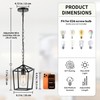 Phaosio Black Pendant Lights Kitchen Island, Modern Farmhouse Light Fixture