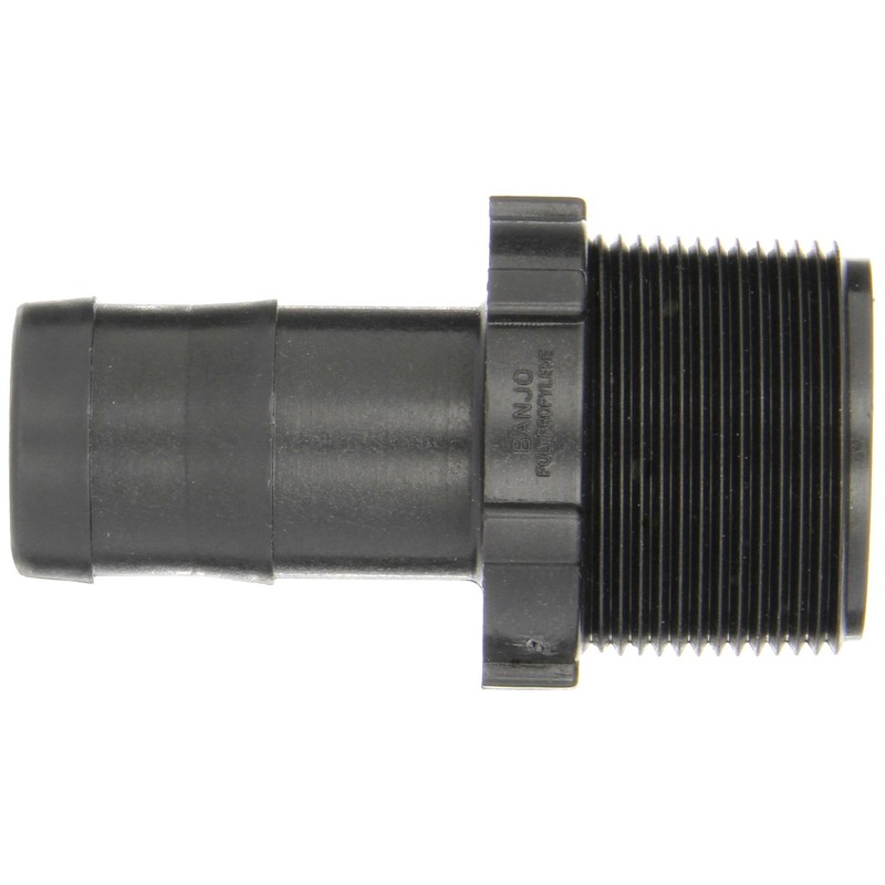Banjo HB150-100 Polypropylene Hose Fitting, Adapter, 1-1/2" NPT Male x