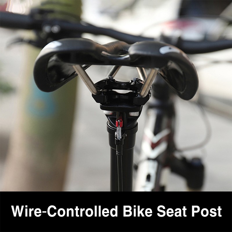 Mountain Bicycle Dropper Seatpost 27.2mm Adjustable Remote Control Suspension Seat