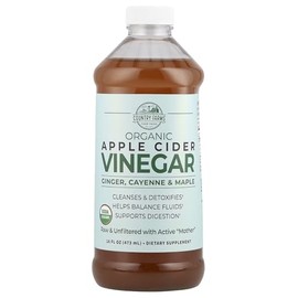 Country Farms Organic Apple Cider Vinegar Tonic, Cleanses and Detoxifies, Helps Balance Fluids, Supports Digestion, With The “Mother”, Ginger Cayenne & Maple, 16 Fl. Oz.