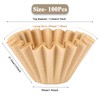 MUCXNIIY 2-5 Cup Coffee Filters, Pack of 100 Unbleached Coffee