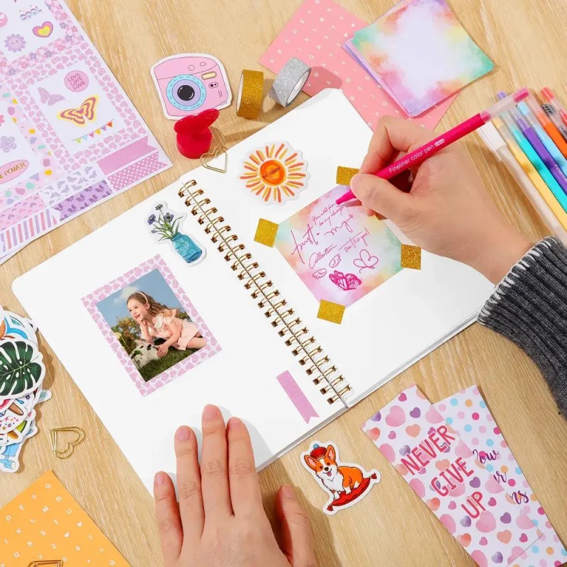 Kit De Diario Para Niñas Agendas Diy Juego De Albumes