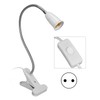 Desk Clip Clamp Lamp Holder LED E27 Light Socket Adjustable