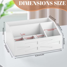 BELO VALE Wood Mail Organizer Countertop,Farmhouse Desk and Kitchen Countertop Storage, Letter Sorter, Desk Mail Organizer and Bill Organizer, Desktop File and Paper Holder