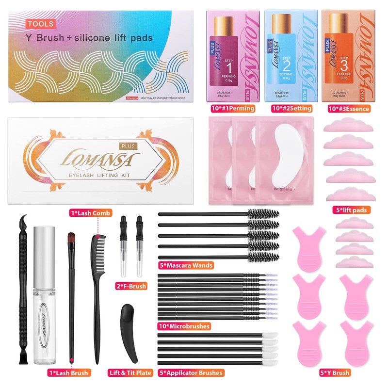 Lomansa Eyelash Lifting Set, Lash Lifting Set, 2 in 1