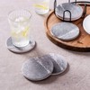 LIFVER Coasters - Coasters Set of 6 - Grey Coasters
