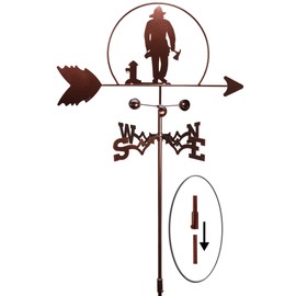 SWEN Products Fireman FIRE Fighter Weathervane (Garden Stake Included)