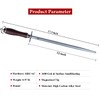 HIDAMOS Efficient Honing Steel 12 Inches Round Knife Sharpener Steel