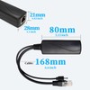 REVODATA PoE Splitter Gigabit 12V/2A, DC 5.5*2.5mm Plug Compatible with