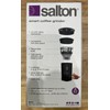 Salton 12 Cup Electric Coffee Grinder with Multi Settings, Black,