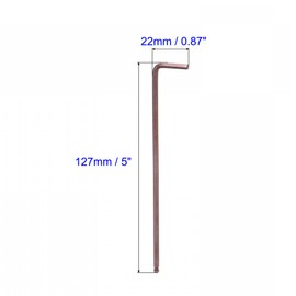 Unifizz 3mm Ball End Hex Key L Shape Long Arm S2 Steel Repair Tool Metric