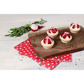 Hobbybäcker Shortcrust Dough Tartlets (32 Pieces), Ready-Baked, Round and Neutral Mini Tartlets, Diameter 4.2 cm