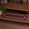 VHC Brands Beckham Stair Tread, Jute Blend, Rect, Red Black