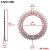 Caltric O-Ring Drive Chain & Sprockets Kit for Yamaha Tt500