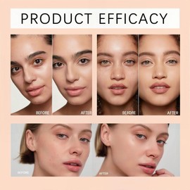 2 in 1 Powder Sunscreen for Face,Mineral Powder Sunscreen Brush,P/owder S/unscreen for Scalp,Matte Face P/owder with Spf35,Mineral F/ace Po/wder,Portable Translucent S/unscreen Po/wder