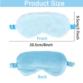 Pack of 2 Children's Sleeping Masks, Ultra Soft Eye Mask, Cartoon Design, Sleeping Mask, Soft and Skin-Friendly, Adjustable, for Improving Sleep Quality, Eye Cover for Boys and Girls