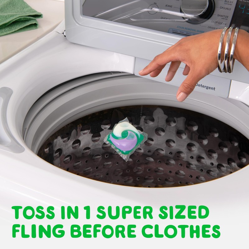 Gain Super Sized flings! Laundry Detergent Soap Pacs, Relax, 3-in-1