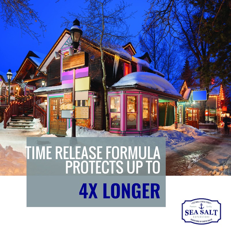 Ice Melt Salt for Sidewalks and Driveways - All-Natural Sea