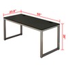 SHW 55-Inch Commercial-Grade Office Computer Desk, Espresso
