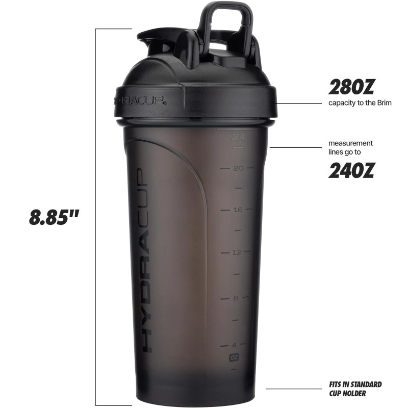 ProFlow [2 Pack] 28 oz Shaker Bottles for Protein Shakes,