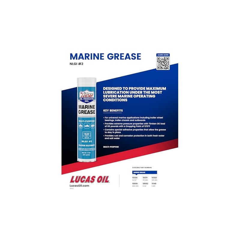 Lucas Oil 10320 Marine Grease - 14 Ounce