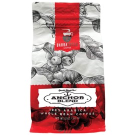 Barbarossa Velvety Cream Anchor Blend Coffee - Natural Premium Quality Handcrafted Gourmet Espresso - Medium Dark Roast Coffee Beans - Low Acidity Chocolate Nutty Aroma Whole Bean Coffee