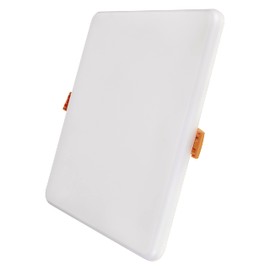 EMOS LED Panel Recessed Light 19 W, Extra Flat 1700 lm Square Recessed Spotlight, Neutral White 4000 K, IP65 Waterproof for Wet Rooms or Outdoors, Colour White, Diameter 18.5 x 18.5 cm, Frameless