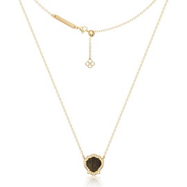 AICase 18K Gold Plated Pendant Necklace for Women,Shell Ivory Mother Of Pearl Fashion Dainty Jewelry,Anniversary Birthday Gifts for Women/MoM/Sister/Friends/Her/Wife/Grandma/Coworker_Black