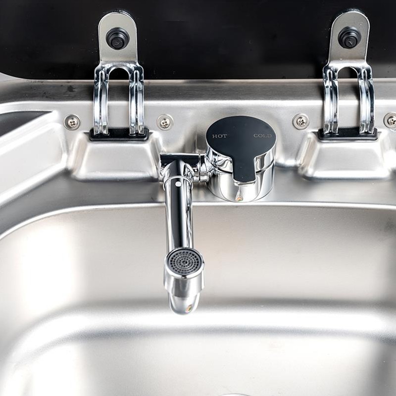 Foldable Faucet for Motorhome 360°Rotation Kitchen Faucet Sink Single-Handle Water