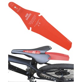 OVTSPO Bicycle Mud Flaps Ass Saver Rear Short Style Cross Bike Fender Mountain Road Deadfly (Red)