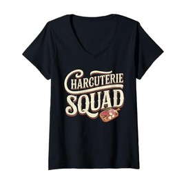 Womens Charcuterie Board Squad Charcuterie V-Neck T-Shirt