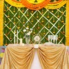 Baocicco 5x3ft India Pooja Photography Backdrop Yellow Flower Green Flower